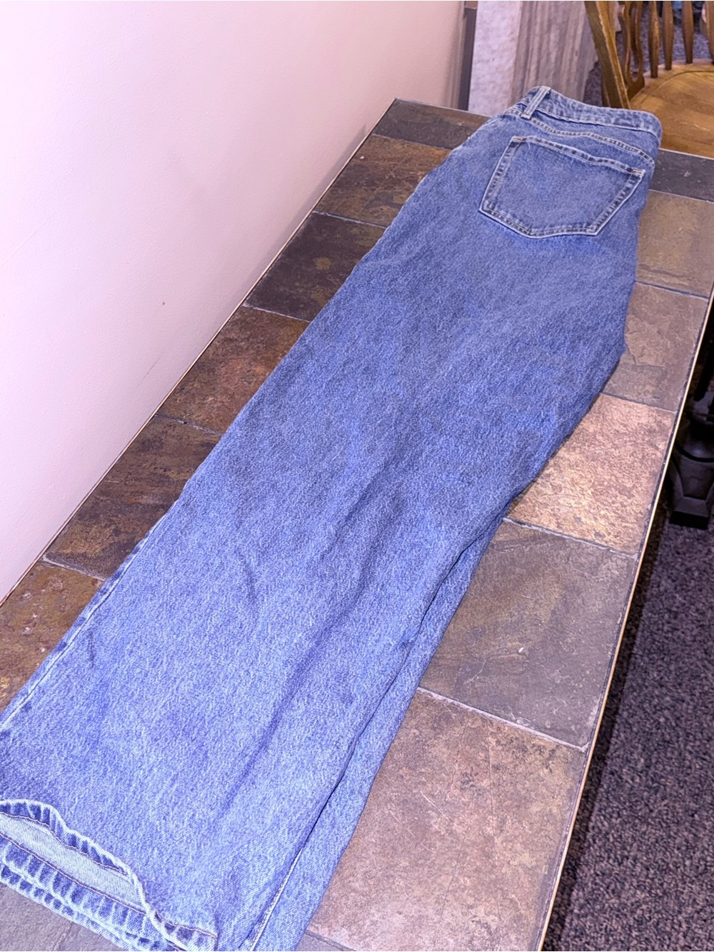 wild fable Medium Blue Wide-Leg Flare Jeans